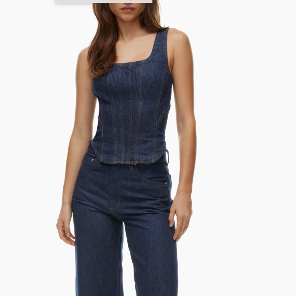 The Nikki Denim Bustier in Medium